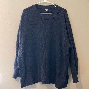 Aerie Oversized Waffle Crew Sweater